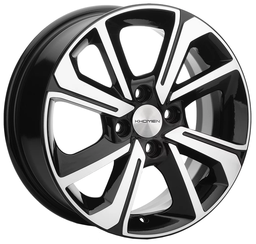 Диск Литой Khomen Wheels мод.KHW1501 15х6 PCD 4х100 ET46 DIA54.1  Black-FP  